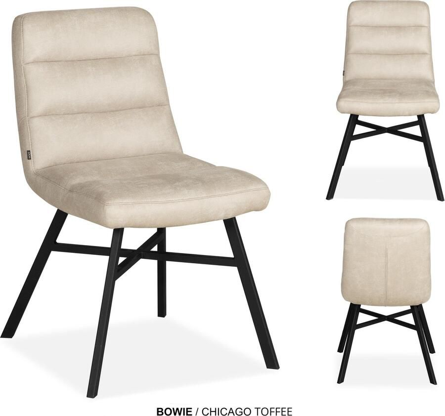Maxfurn MX Sofa Eetkamer stoel Bowie Toffee