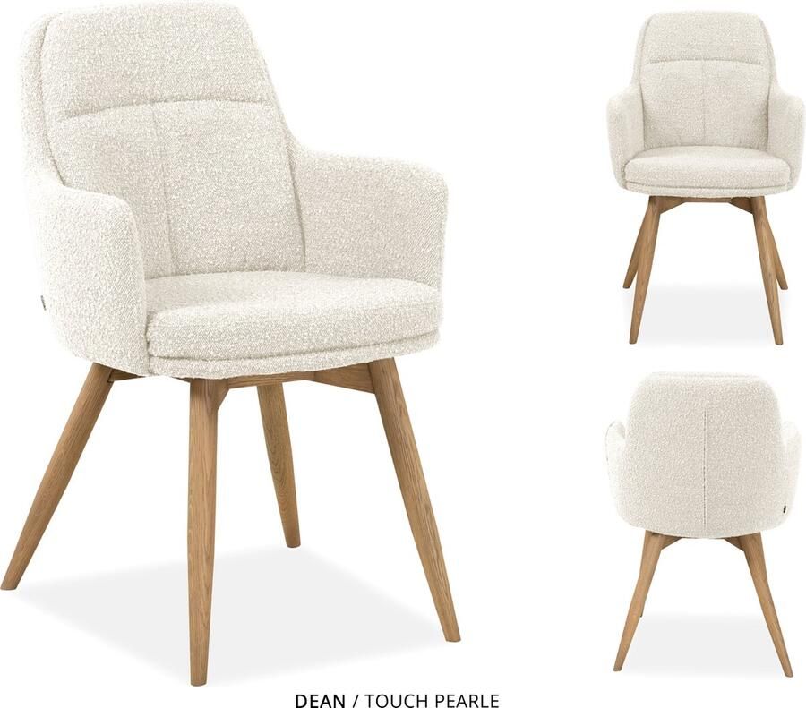 Maxfurn MX Sofa Eetkamer stoel Dean Pearl