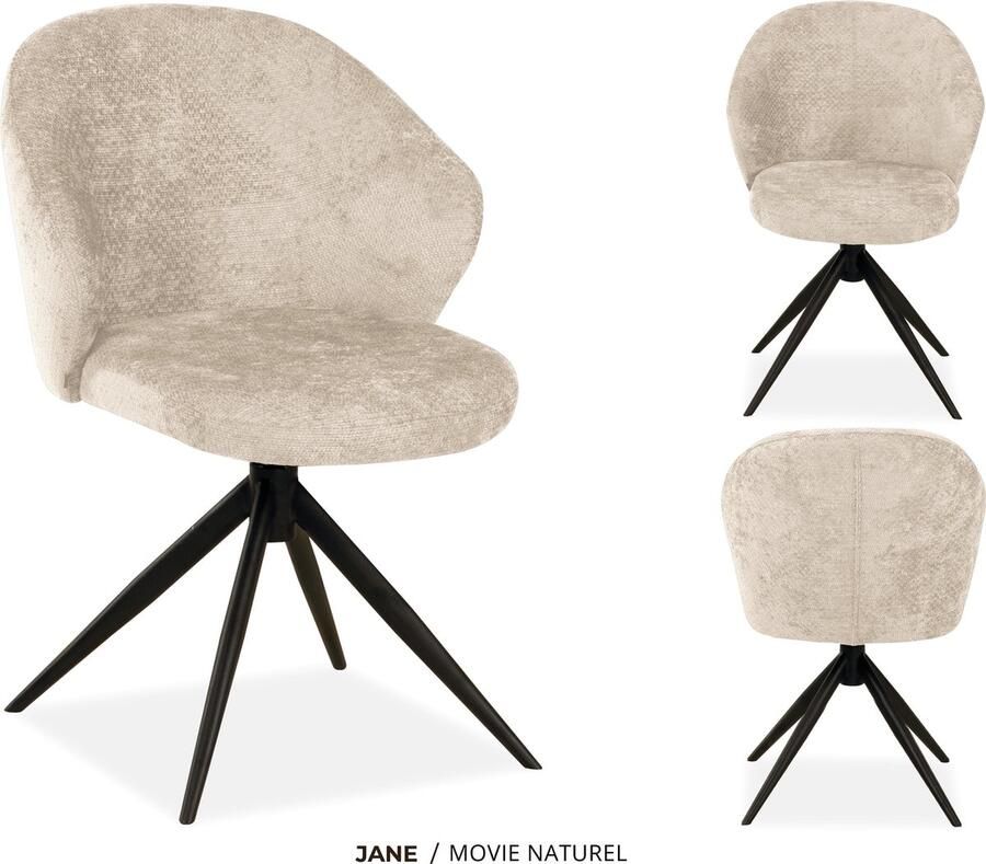 Maxfurn MX Sofa Eetkamer stoel Jane Natural