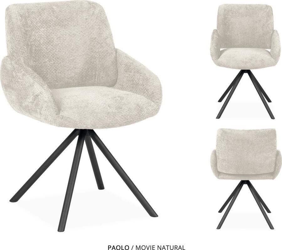 Maxfurn MX Sofa Eetkamer stoel Paolo Natural