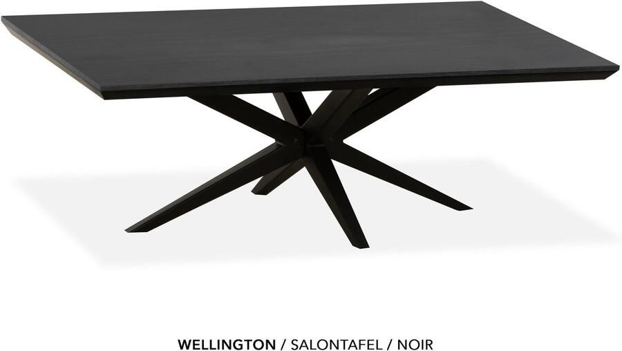 Maxfurn Zeer krasvaste salontafel met verjongde rand Noir 135x67cm