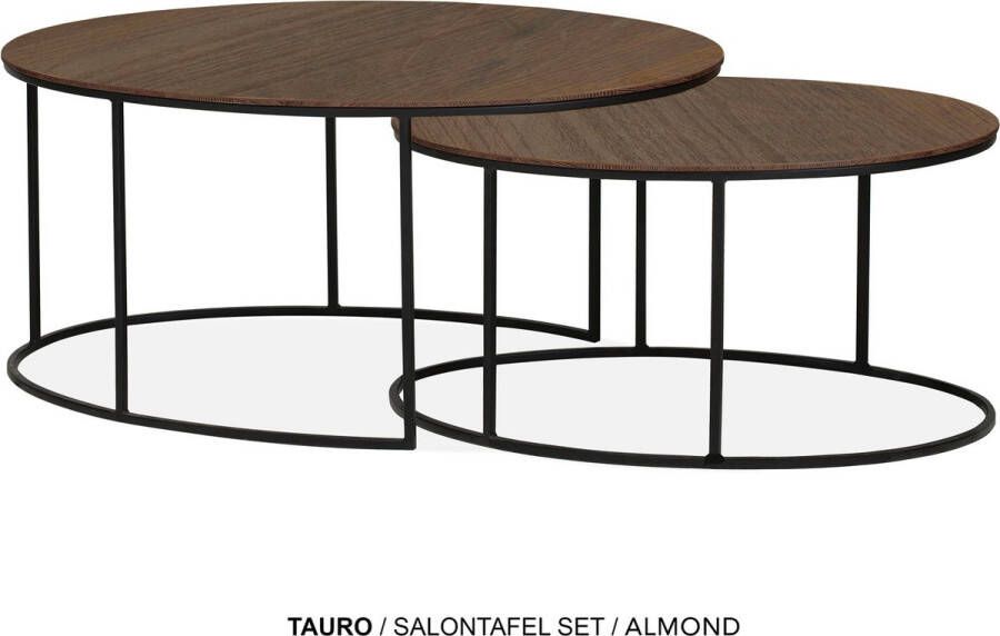 Maxfurn Set ovale salontafel Almond
