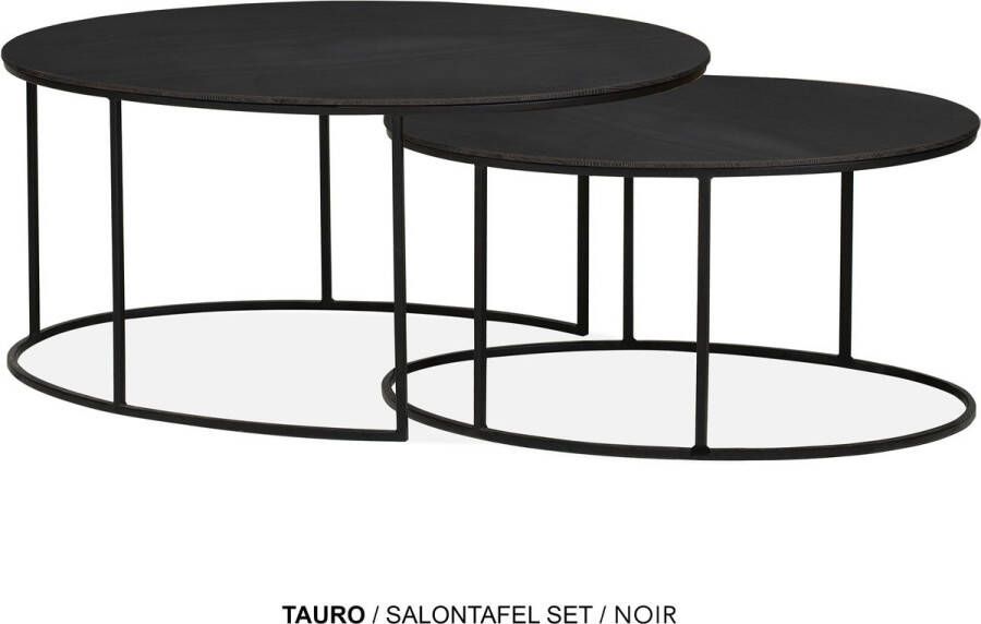 Maxfurn Set ovale salontafel Noir