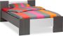 Maxi Beter Bed Basic Bed Woody 120 x 210 cm donkergrijs aluminium - Thumbnail 2