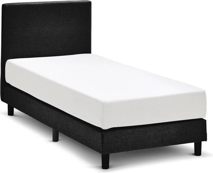 Maxi Beter Bed Cisano Complete Boxspring met Silver Pocket Deluxe Foam Matras 90x210 cm Zwart