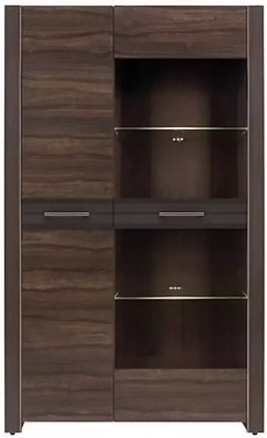 Maxi Huis Alhambra REG1D1W vitrinekast woonkamerkast dressoir met led verlichting