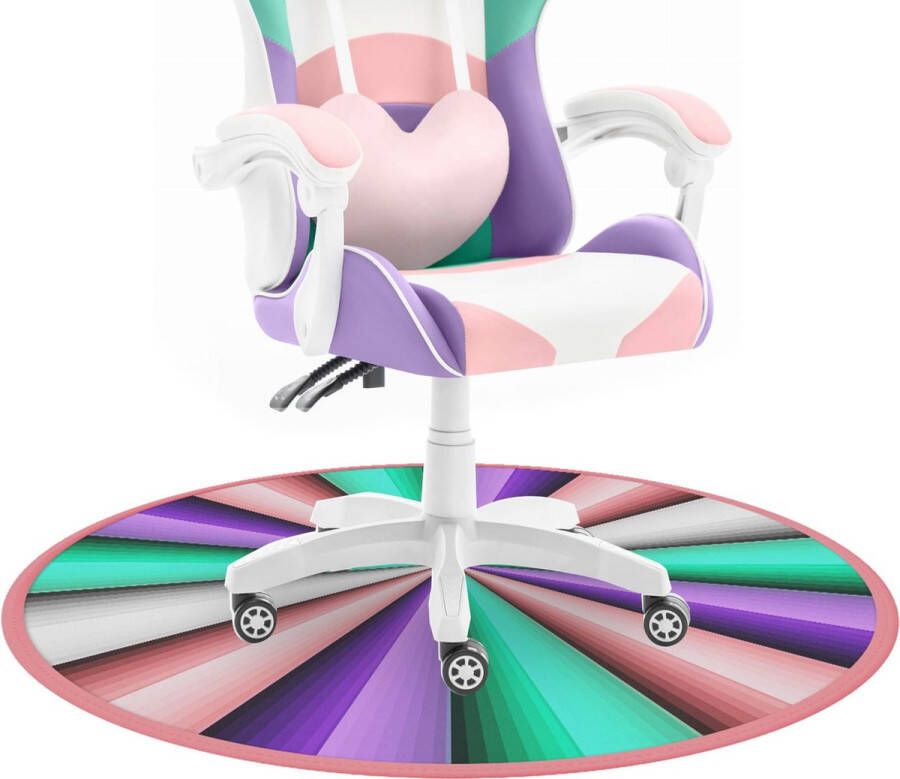 Maxi Huis Antislip bureaustoelmat vloerbeschermer veelkleurig 100 cm