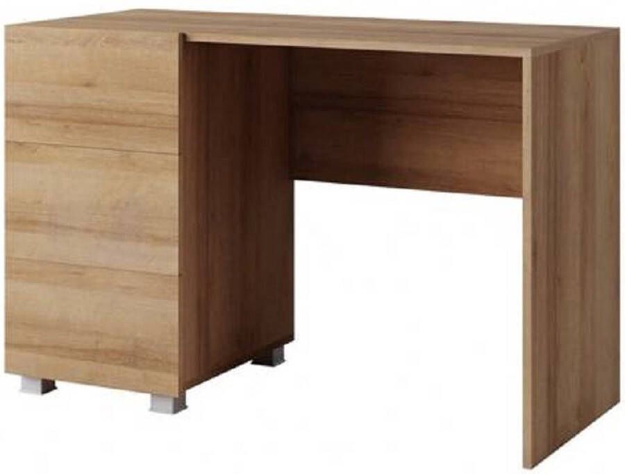 Maxi Huis Bureau Calabrini 3 ruime lades Gouden eik 110 cm