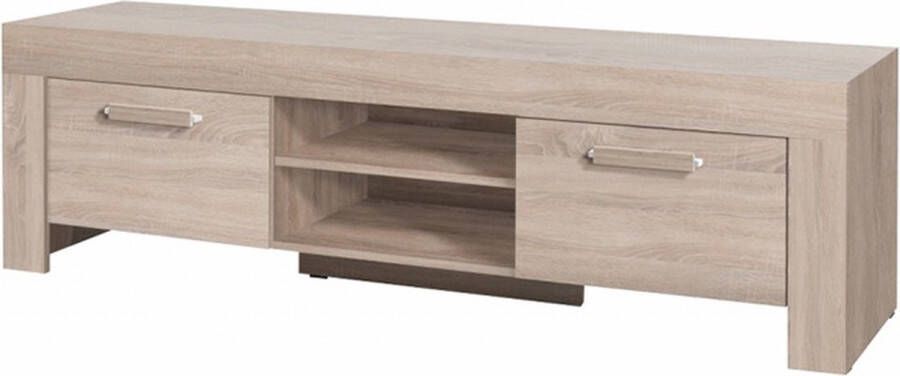 Maxi Huis Cezar 14 TV-meubel breedte 170 cm Sonoma kleur planken deuren naar de zijkant modern ruim staand korting