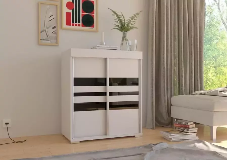 Maxi Huis Dressoirs Hugo Schuifdeuren 80x94x45 cm - Foto 3