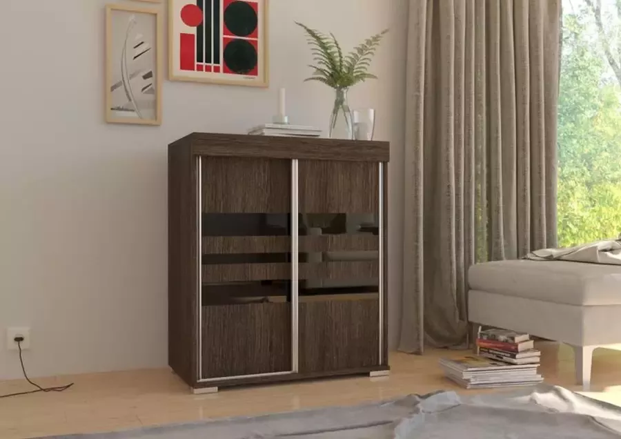 Maxi Huis Dressoirs Hugo Schuifdeuren 80x94x45 cm