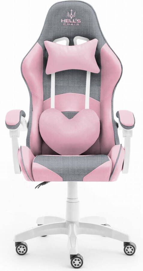 Maxi Maja Gamingstoel Ergonomische bureaustoel Verstelbaar Roze Kinderen