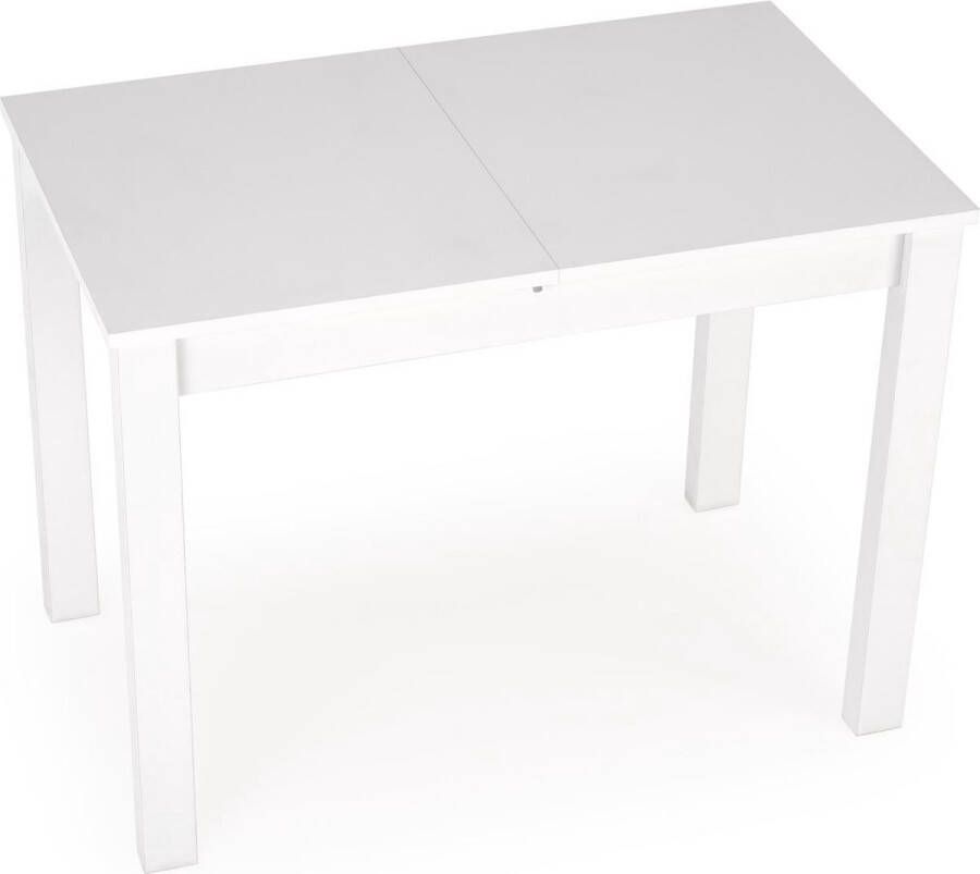 Maxi Huis Gino uitschuifbare tafel 100-135 60 75 cm eettafel modern tafel wit Maxi Maja
