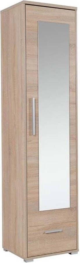 Maxi Huis HIT H1 Kledingkast met spiegel voor de hal meubel voor de hal Sonoma eiken