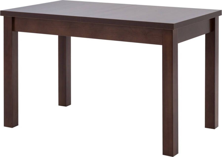 Maxi Huis Max 10 klaptafel eettafel 120 160 cm klassieke tafel donkerbruin