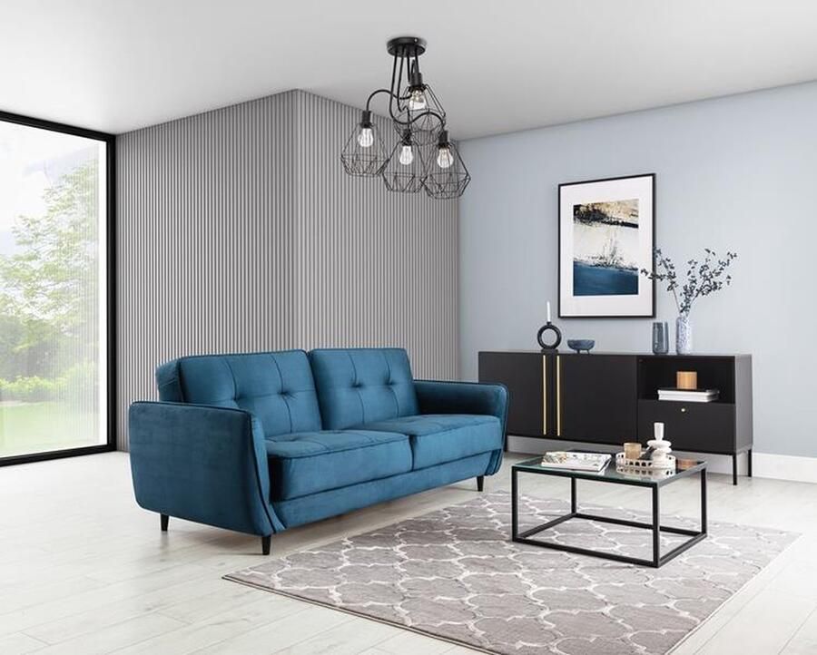 Maxi Huis Vloerkleed Elsher Grey Marokkaanse klaver Zilver Grijs Vlek- en slijtvast Hoge kwaliteit 80 x 150