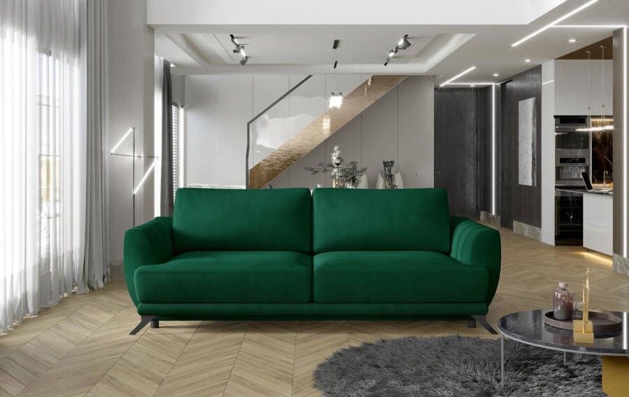 Maxi Huis Megis bank met slaapfunctie 3-zitsbank 250 cm groen