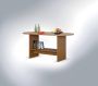 Maxi Huis Ovale salontafel houtdecor beukenkleur 123 cm x 60 cm klassieke salontafel korting - Thumbnail 1