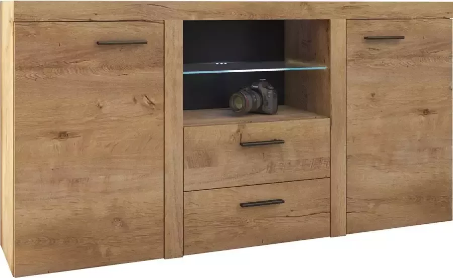 Maxi Huis Rumba DL20 Dressoir Lefkas eiken 156.4cm LED