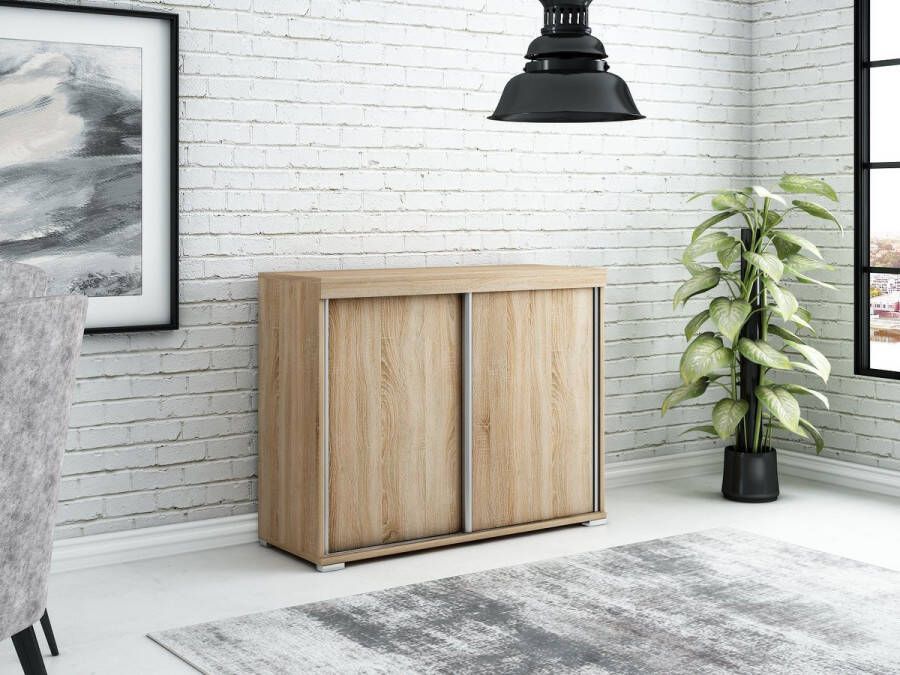 Maxi Huis Sonoma hout DIEGO ladekast 80 cm Ruime ladekast met planken