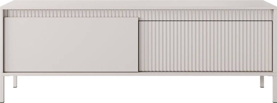 Maxi Maja TV-meubel TV met planken Metalen poten Kleur beige 153 cm