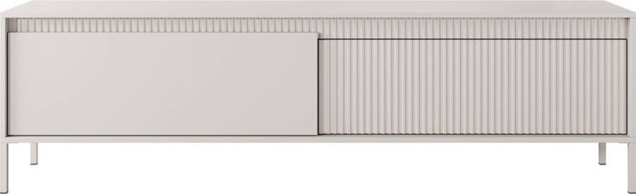 Maxi Maja TV-meubel TV met planken Metalen poten Kleur beige 187 cm