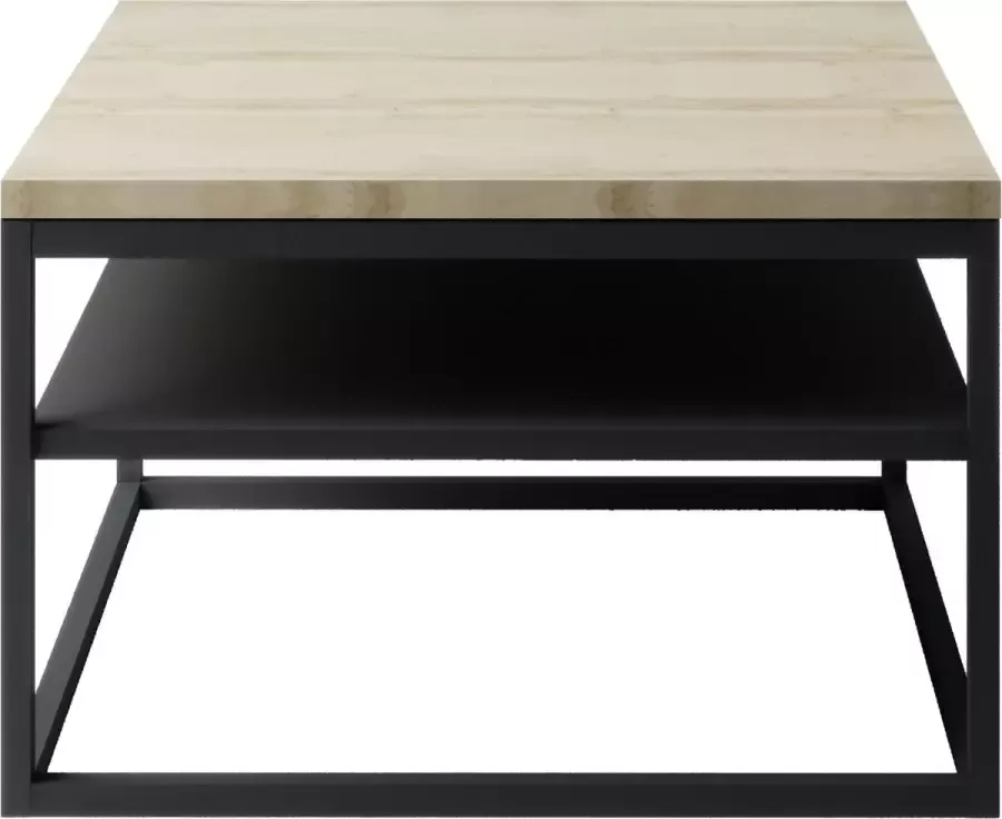 Maxi Maja Vince Salontafel Zwart Sonoma eik 100 x 60 cm - Foto 1
