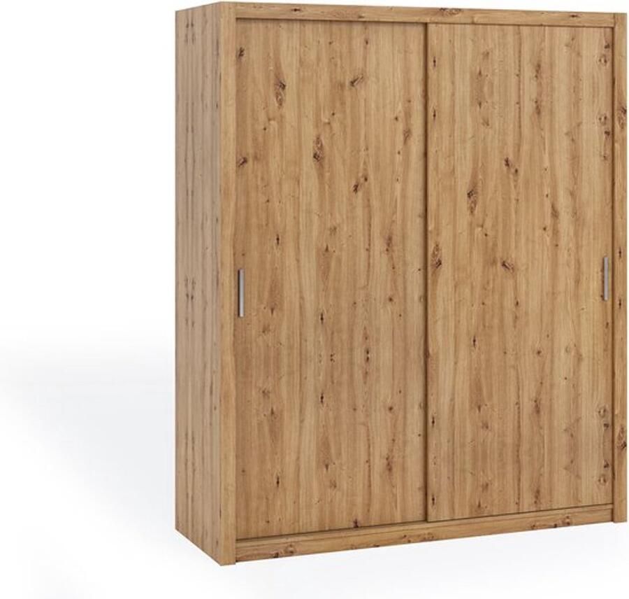 Maxi Maja Bono 180 kledingkast schuifkast met planken en hangers 1 stuk artisan eik kleur