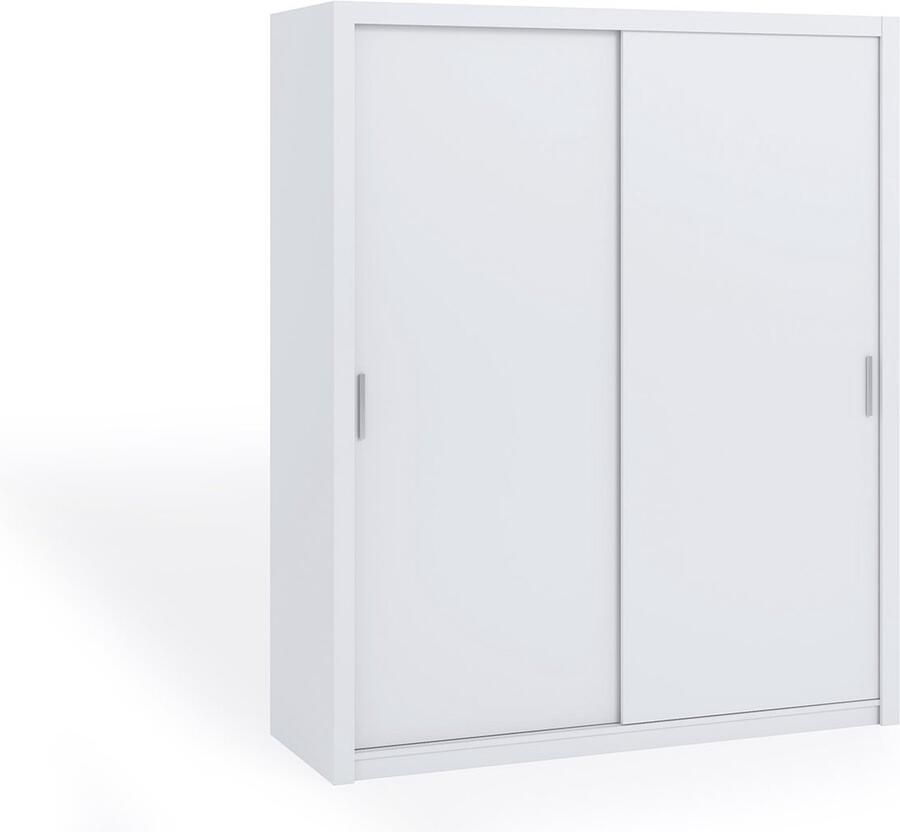 Maxi Maja Bono 180 schuifkast kledingkast planken hangers voor de slaapkamer breedte 180 cm wit