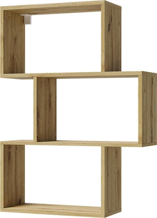 Maxi Maja Moderne Boekenkast Evertti voor de woonkamer Artisan Oak Boekenkast met planken Boekenkast 38 cm