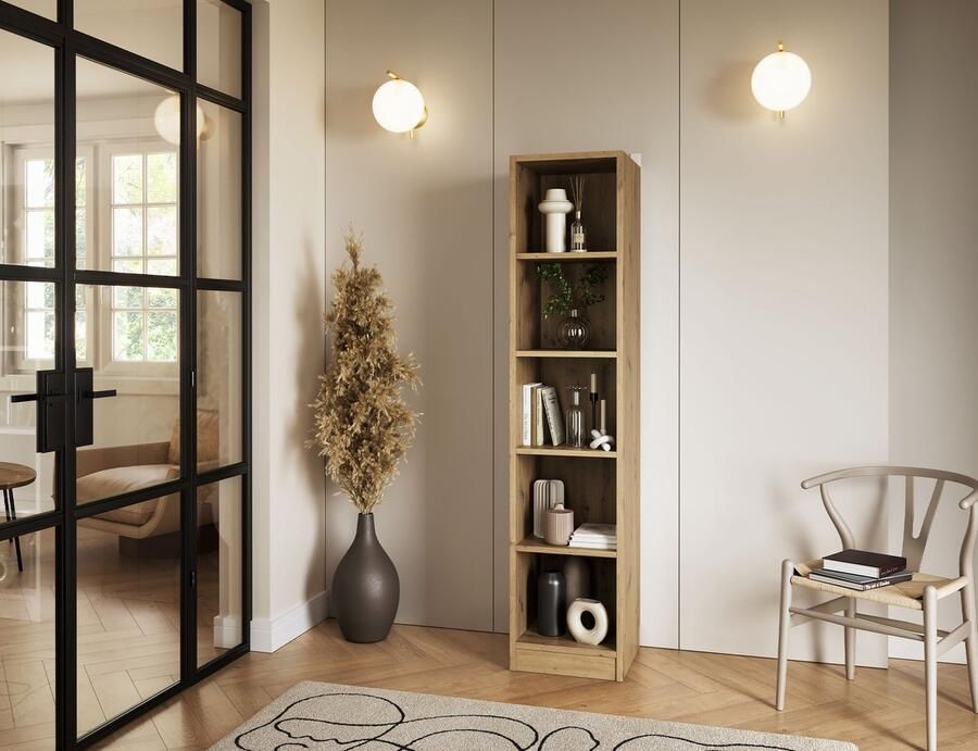 Maxi Maja Moderne Boekenkast voor de woonkamer Boekenkast met planken Boekenkast 180 cm