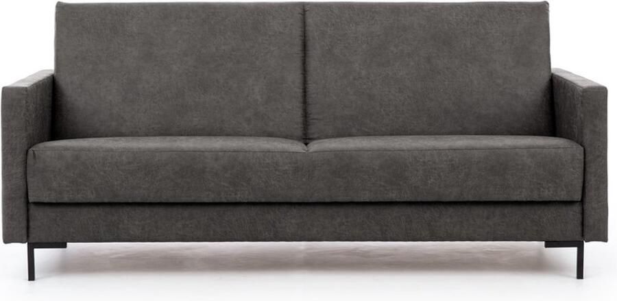 Maxi Maja Solvo A slaapbank 3-zitsbank voor woonkamer moderne bank sofa met slaapfunctie 203x90x93cm Donker grijs