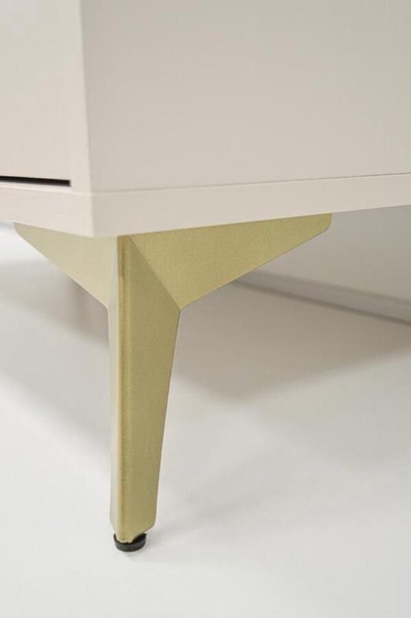 Maxi Maja Tokio 823 dressoir commode 157 7 cm 3 deuren beige kleur met metalen poten - Foto 2