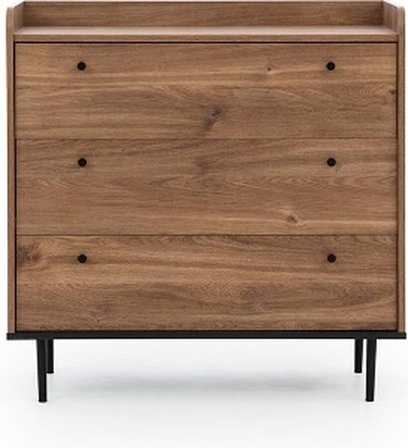 Maxi Maja Ladekast met zachte sluiting metalen poten 3 laden 90 cm