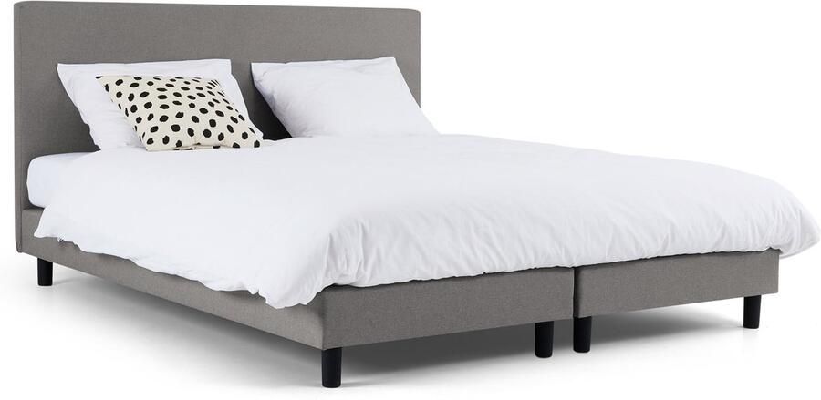 Maxi Box Ambra met Easy Pocket 300 matras 180 x 200 cm light grey