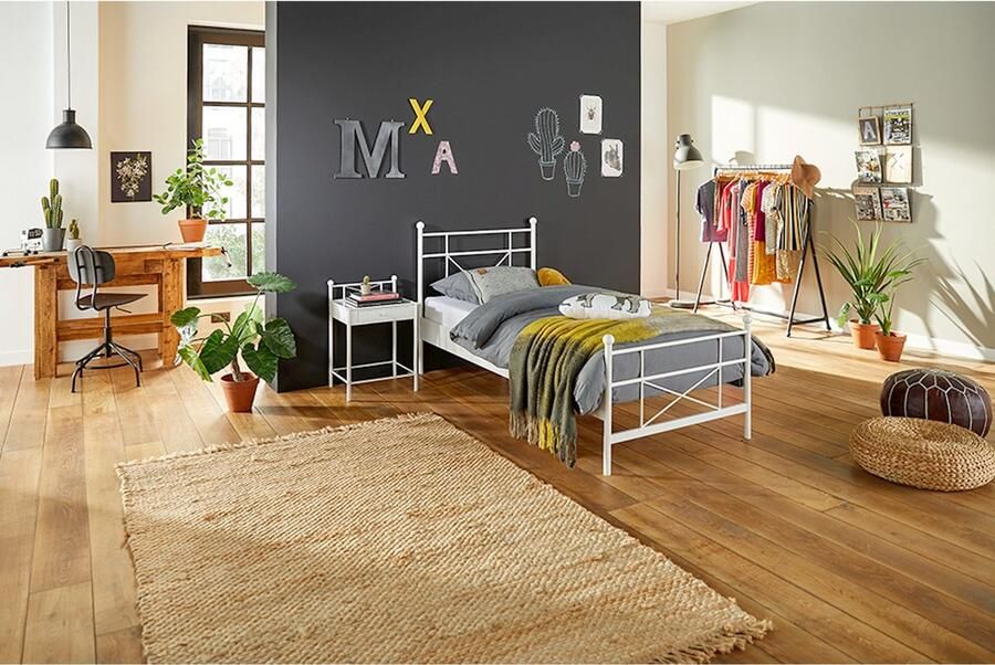 Beter Bed Basic Nachtkast Milano 48 x 70 x 38 cm wit