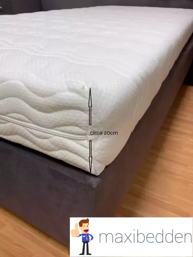 Maxibedden Dream Matras 100x200 HR Koudschuim Hybrid 20cm Afritsbaar Wasbaar Tijk Orthopedisch Purschuim Hotel XL Kwaliteit Anti Bacterieel Gratis Retour