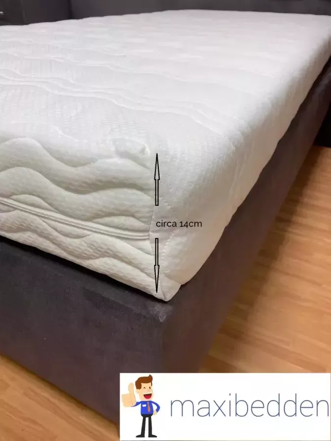 Maxibedden Dream Matras 80x200 HR Koudschuim Hybrid 14cm Afritsbaar Wasbaar Tijk Orthopedisch Purschuim Hotel XL Kwaliteit Anti Bacterieel Gratis Retour