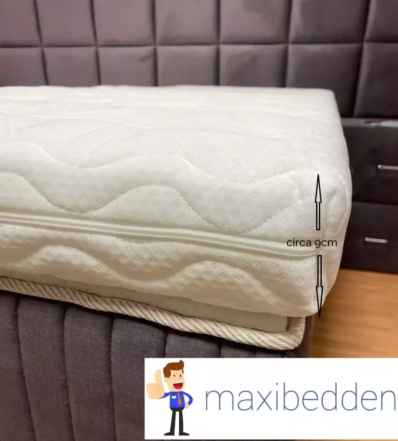 Maxibedden Dream Topmatras 160x200 Topper Matras HR Koudschuim Hybrid Topdekmatras 9cm Afritsbaar Wasbaar Tijk Orthopedisch Purschuim 4 Seizoens Topper Hotel XL Anti Bacterieel Gratis Retour