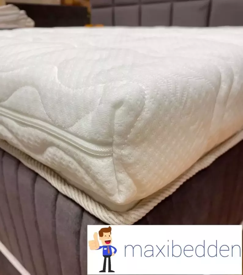 Maxibedden Dream Topmatras 80x200- Topper Matras HR Koudschuim Hybrid Topdekmatras 7cm Afritsbaar Wasbaar Tijk Orthopedisch Purschuim 4 Seizoens Topper Hotel XL Anti Bacterieel Gratis Retour