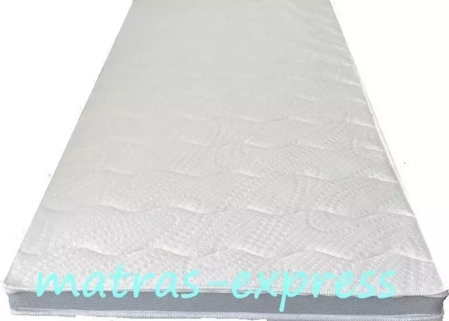 Maxibedden Matras-Express Topper 140x200 Traagschuim 7cm dik Afritsbaar hoes Anti allergie Topmatras 3D border