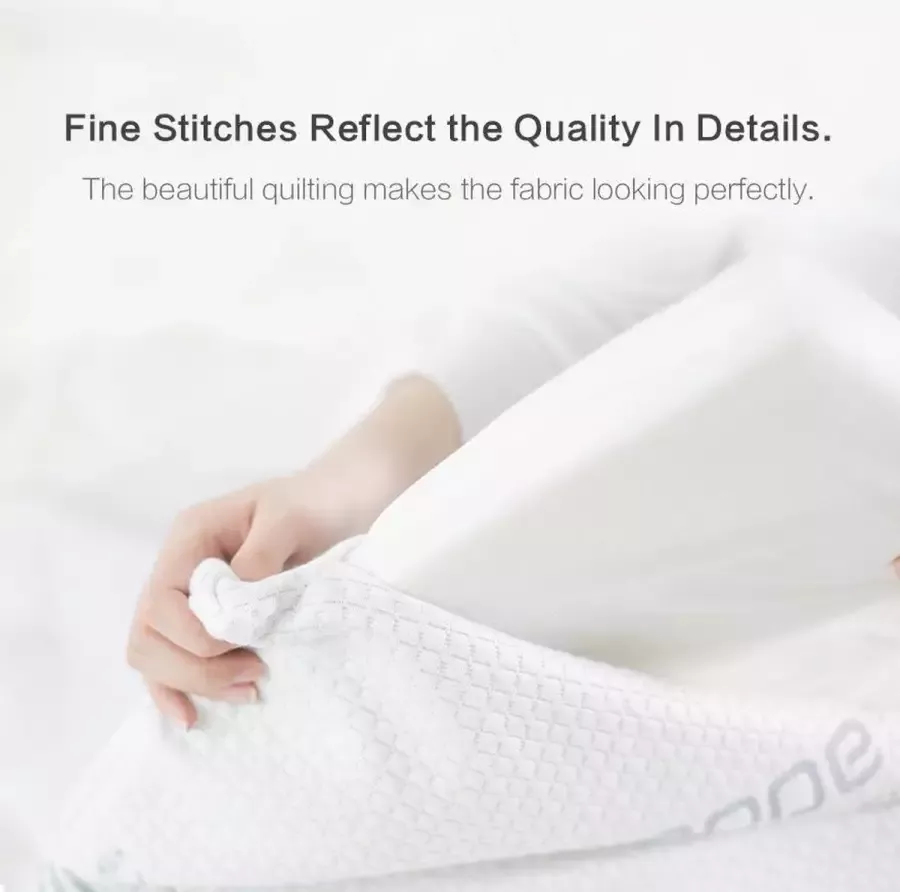 Maxibedden Sleep Matras Topper 90 x 200 Afgewerkt met Royal tijk Rits Matrastopper met Traagschuim vulling