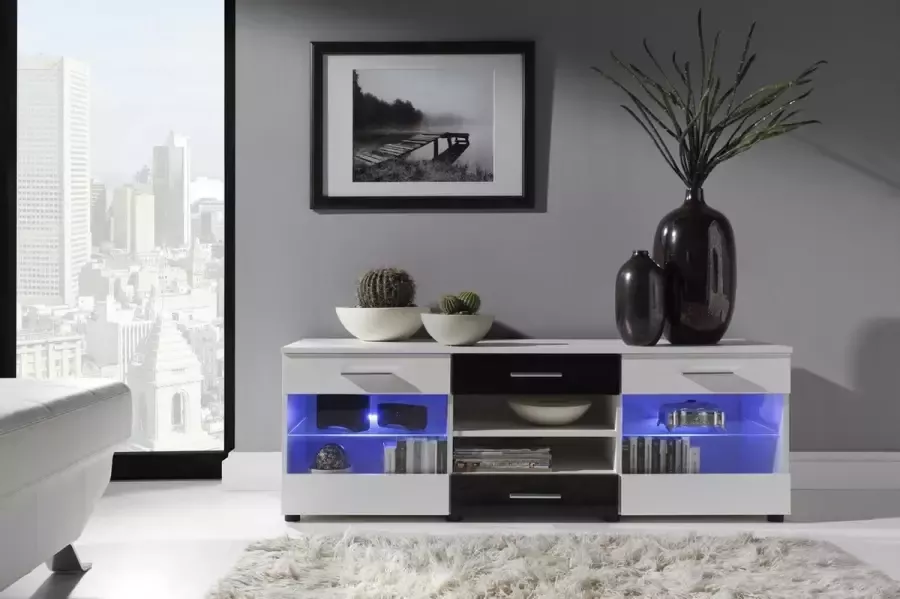 Maxima House LUPO Dressoir Wit Zwart