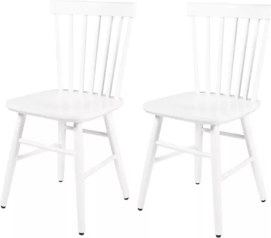 MaximaVida houten spijlenstoel Maxime wit doos per 2 stuks