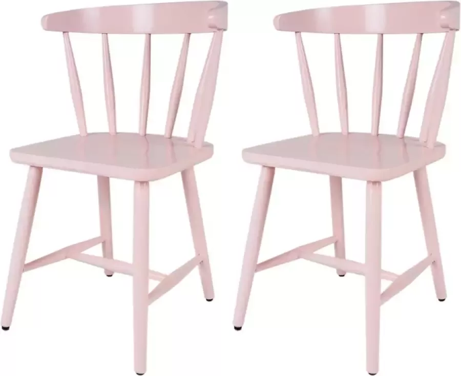 MaximaVida houten spijlenstoel Maximus poederroze – doos per 2 stuks - Foto 2