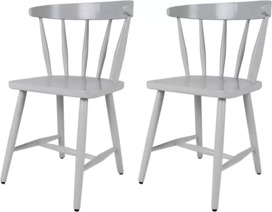 MaximaVida houten spijlenstoel Maximus zachtgrijs – doos per 2 stuks