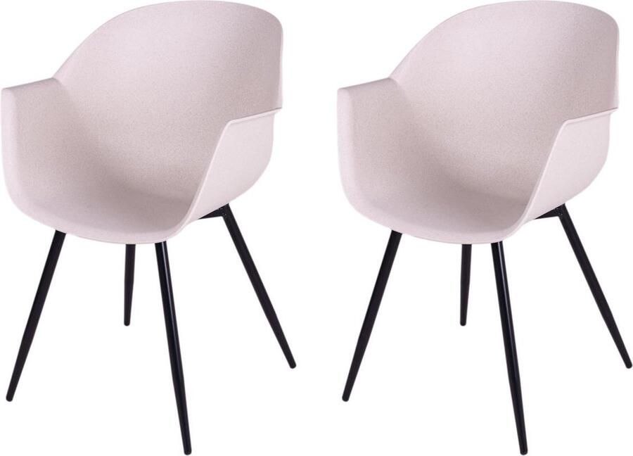 MaximaVida eetkamerstoel Cuyp XXL wheat conische stoelpoten- 2 stuks