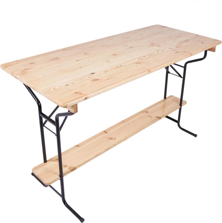 MaximaVida inklapbare bartafel Berlijn 180 cm x 80 cm- 3-laags blanke lak FSC hout