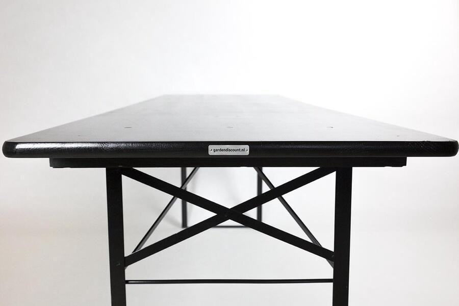 MaximaVida onderstel Berlijn bouwpakket voor inklapbare biertafel onderstel 75 cm zwart gecoat - Foto 2