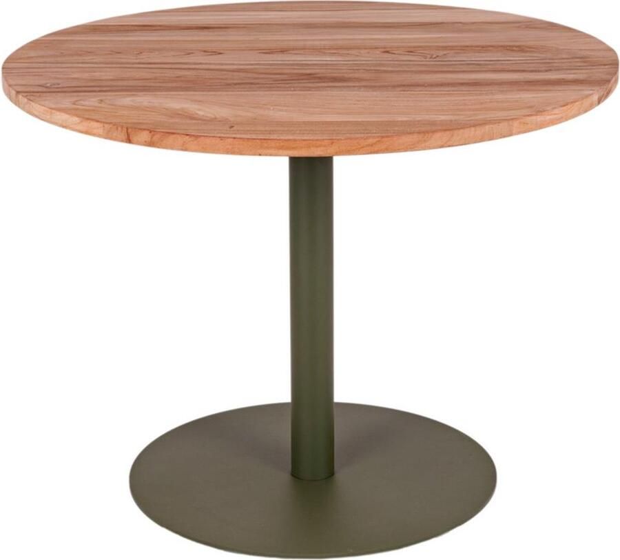 MaximaVida ronde eettafel Java olijfgroen 100 cm zware 55 kg uitvoering